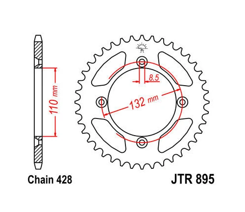 Задняя звездочка AHL для мотоцикла 428-49T для TC 85 2015-2023 для 65 85 105 SX XC 640 Supermoto GAS GAS MC85 2022-2023 (art.: 3920ceeedb580) - 3920ceeedb580