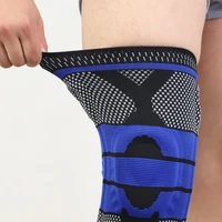 12 pcs knee patella protector brace silicone spring knee pad basketball running compression knee sleeve support sports kneepads