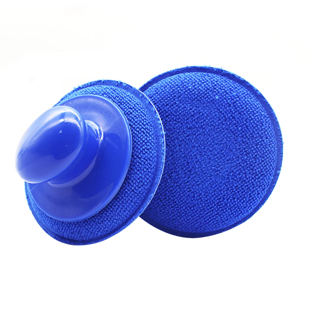 

2 Pcs Car Waxing Sponge Cleaning Tools Scrubbing Sponges Dedicated Pad Polishing Fine Fiber Wipes Wiper