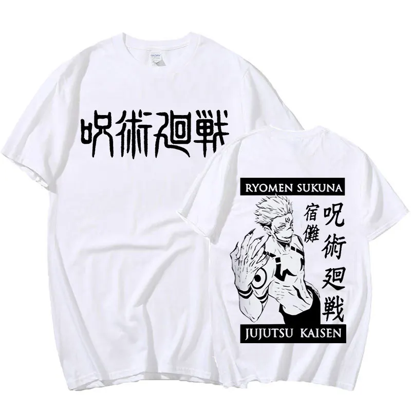 

Anime Jujutsu Kaisen Ryomen Sukuna Graphics T-shirt Hip Hop Streetwear Men's Women's Causal Harajuku Short Sleeve Tees Unisex