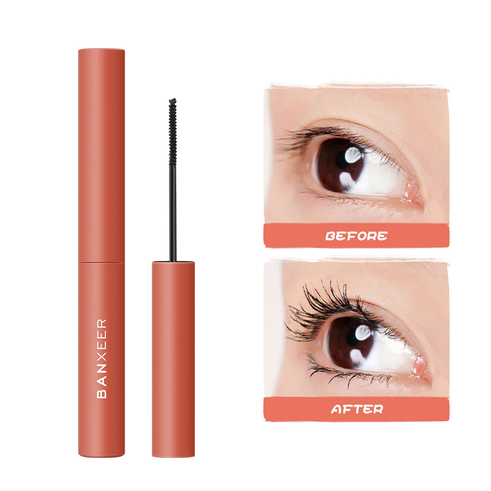 

Ultra-Fine Eyelashes Long Mascara 4D Silk Fiber Waterproof Curling Mascara Volume Extension Female Cosmetics Makeup