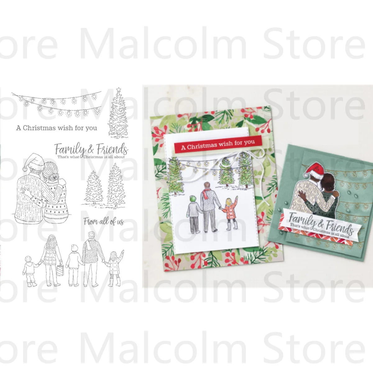 

Friend Christmas Metal Cutting Dies And Stamps Stencils For Scrapbooking Card Decoration Paper Embossing Templates New Dies 2022