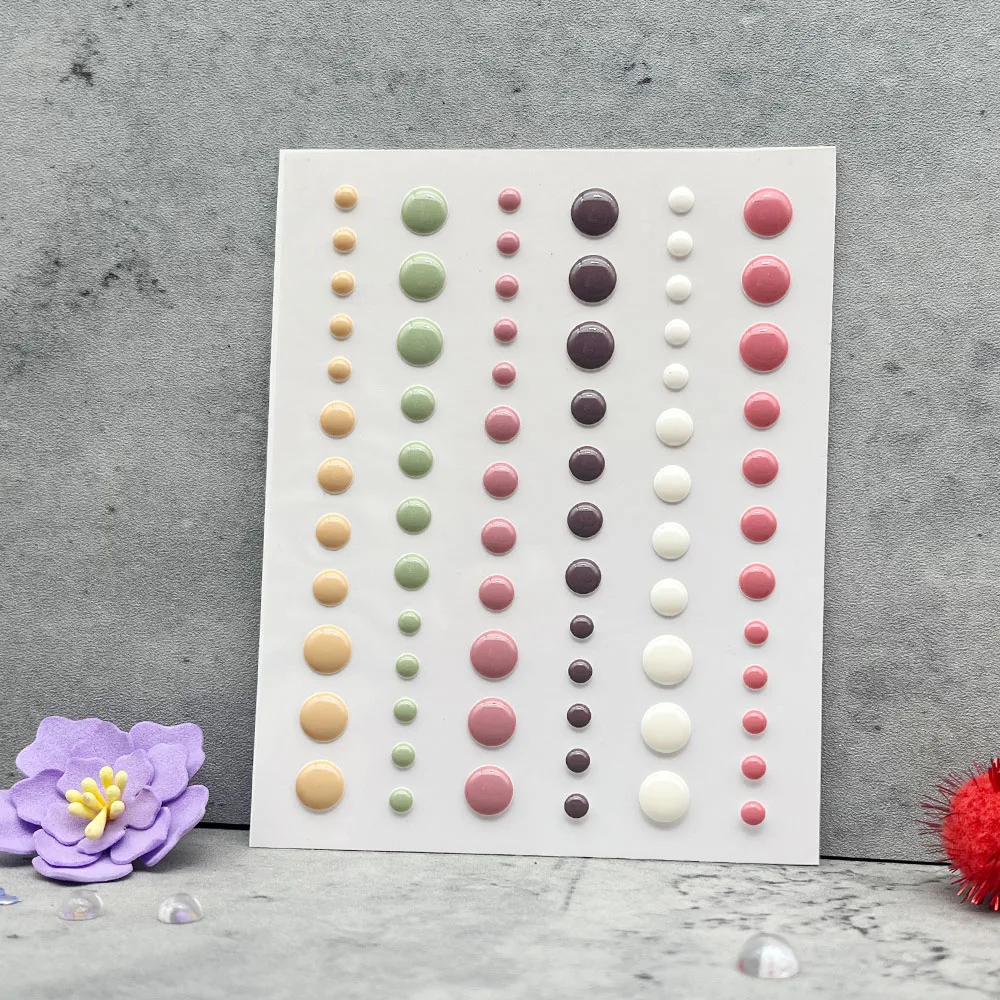 Полукруглая наклейка с плоским дном и жемчугом 5 шт./лот для скрапбукинга