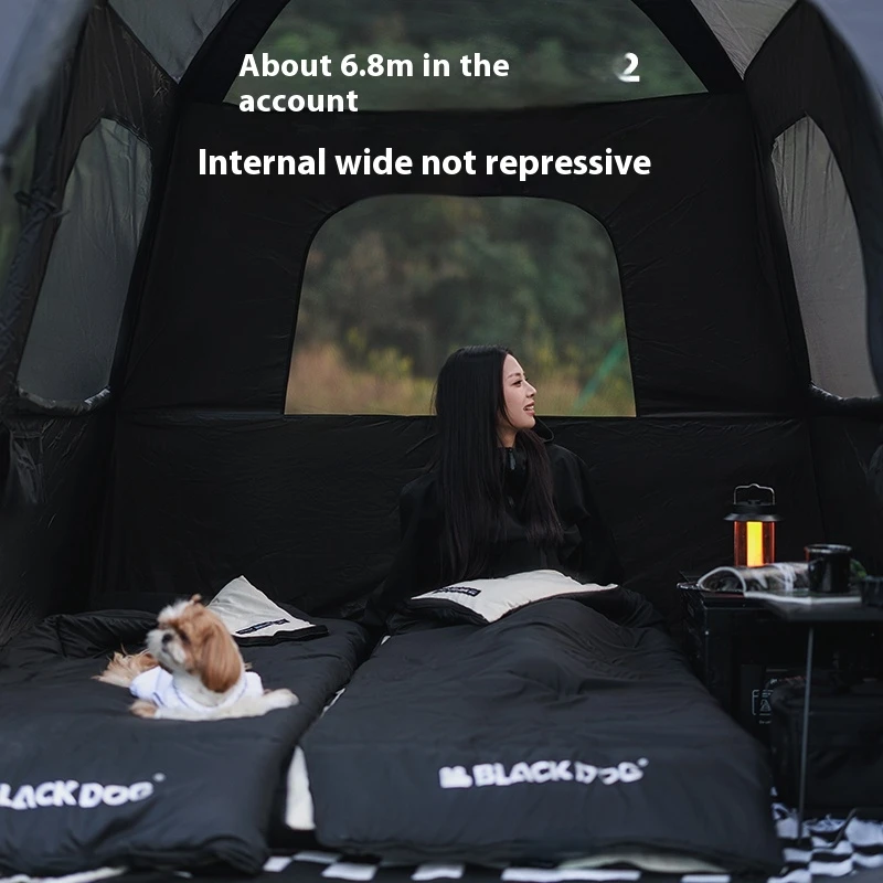 Naturehike BLACKDOG Кемпинговая палатка 1 комната 3 гостиной 150D ткань Оксфорд UPF50 + защита от солнца уличная дорожная палатка быстрого сборки (art.: 3920ce9f4d048) - 3920ce9f4d048