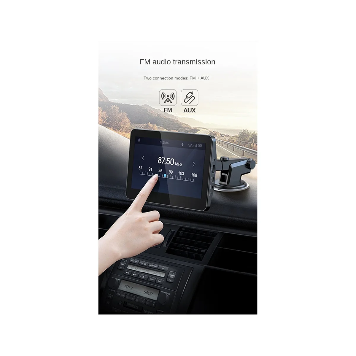 

FM передатчик AUX автомобильный MP5 плеер беспроводной Wifi сенсорный экран для Apple CarPlay Android без камеры заднего вида