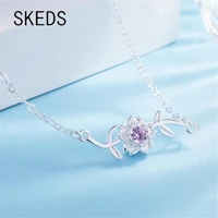 skeds new arrival korean style women girls crystal sakura bracelets fashion elegatn flower hand chain rhinestone jewelry gfit