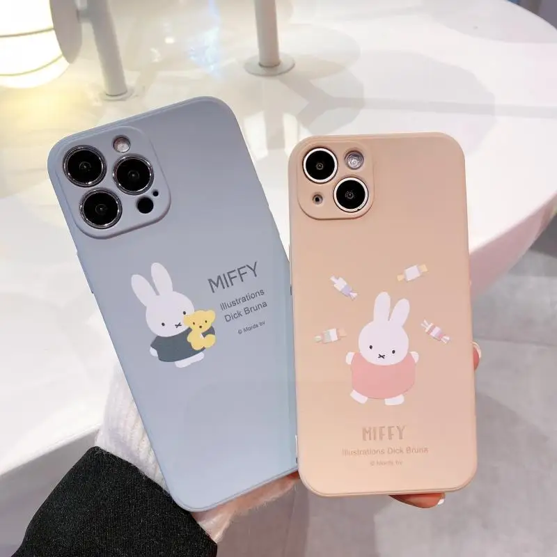 

Kawaii Cell Phone Case Miffys Accessories Cute Cartoon Anime Apply Iphone Xs Xr 1213 14Promax Silicone Toys Girls Birthday Gift