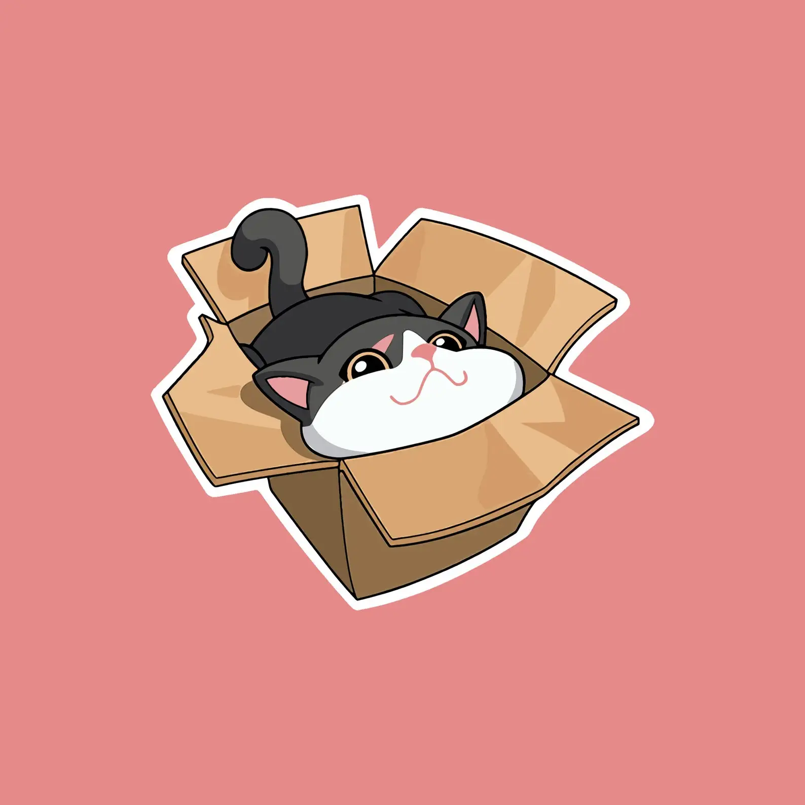 Valorant Box Cat аниме автомобильные наклейки креативные клеевые для оконного бампера