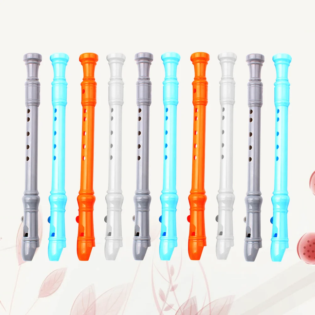 

10 Pcs Flute Shaped Student Gel Pens Writing Office School Supplies Whistle Students Stationery
