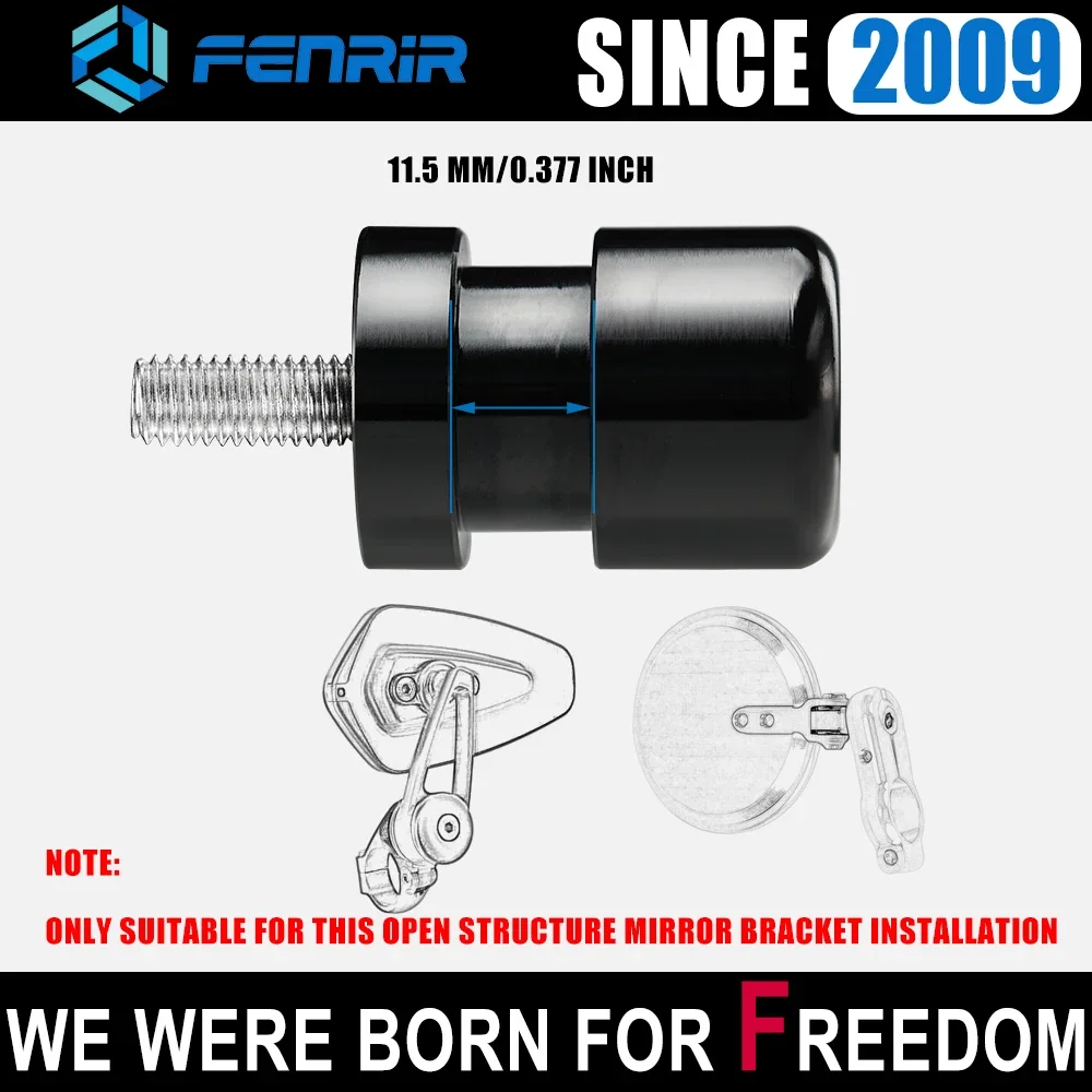 FENRIR переходник для мотоциклетного торцевого зеркала Z300 Z400 Z500 Z750 Z800 Z900 Z1000 ZH2 Z650RS