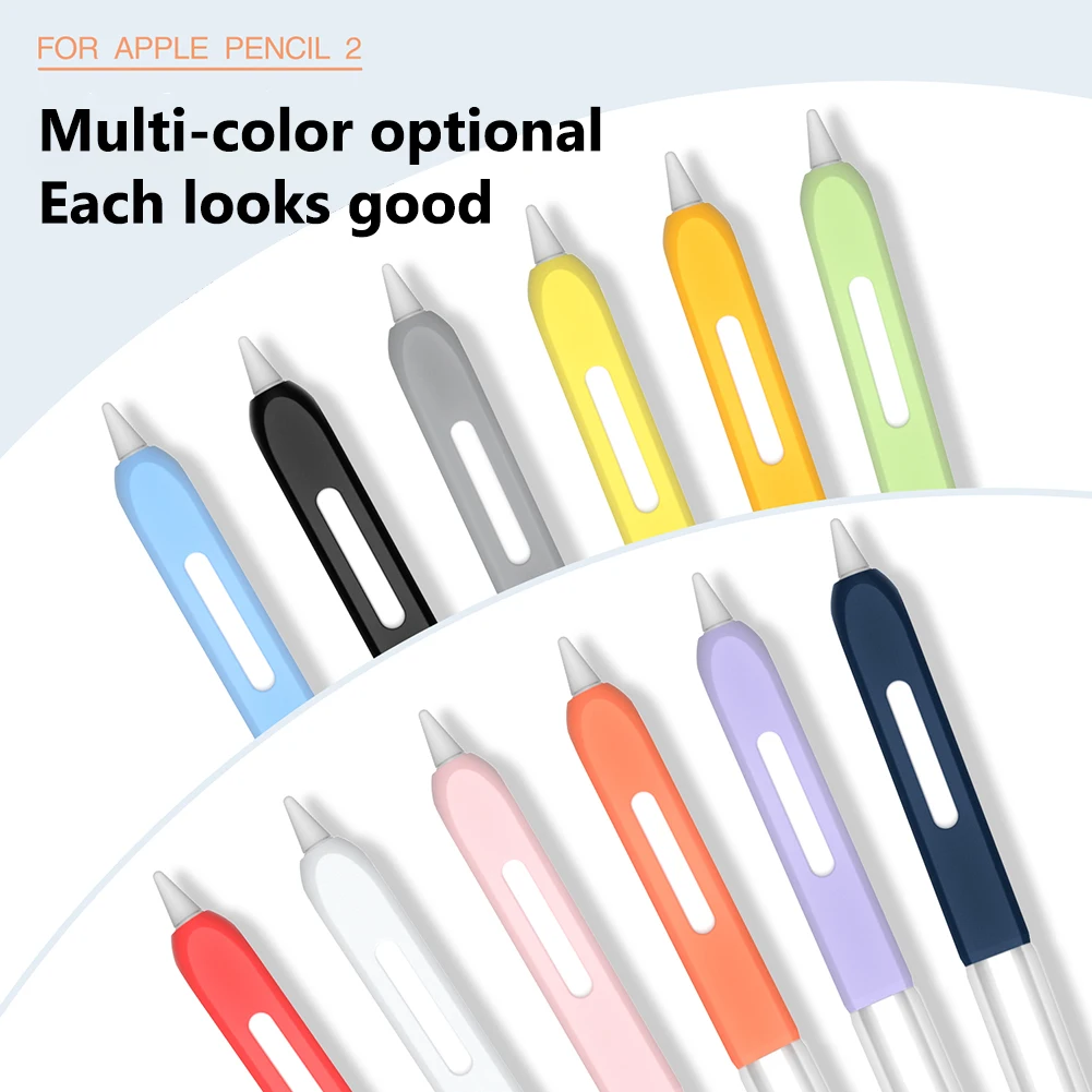 

Силиконовый защитный чехол для Apple Pencil 2-го поколения, нескользящий чехол для планшета iPad, сенсорный стилус, защитный чехол, умные аксессуары