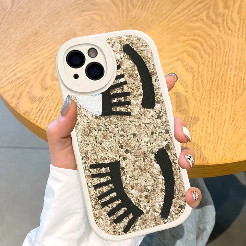 Чехол для телефона Hot Ferragnies Eyes Chiara из жесткой кожи iPhone 16 15 14 13 12 Mini 11 Pro Max Xs X Xr 7 8 Plus