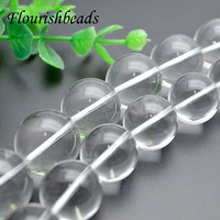 top quality natural stone smooth clear quartz crystals beads loose beads big size 1820mm for jewelry making charm diy patrs
