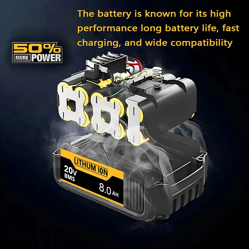 Фото Оригинальный аккумулятор 20В DCB206 DCB205 DCB200 для электроинструментов Dewalt 20В, заменяющий аккумулятор DCD805 DCB606 для инструментов Dewalt. №3