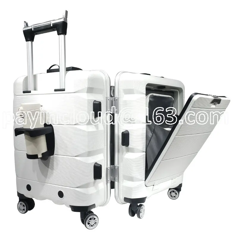 Travel Durable PP Trolley Suitcase Rolling Hard Shell Spinne