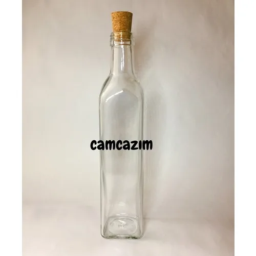 

Pasabahce 500 cc Cork Stoppered Glass Maraska Oil and Vinegar Bottle-6 Pcs