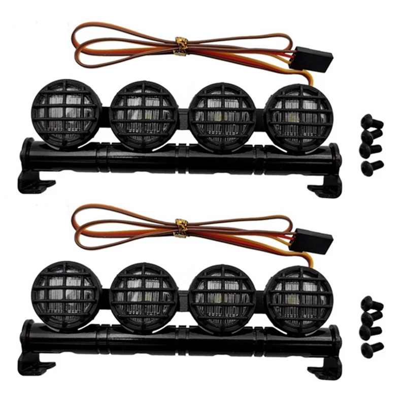 

2X Светодиодный светильник на крышу, Точечный светильник, светильник для MN D90 D91 D99S MN99S, обновленные детали для радиоуправляемых автомобилей, ...