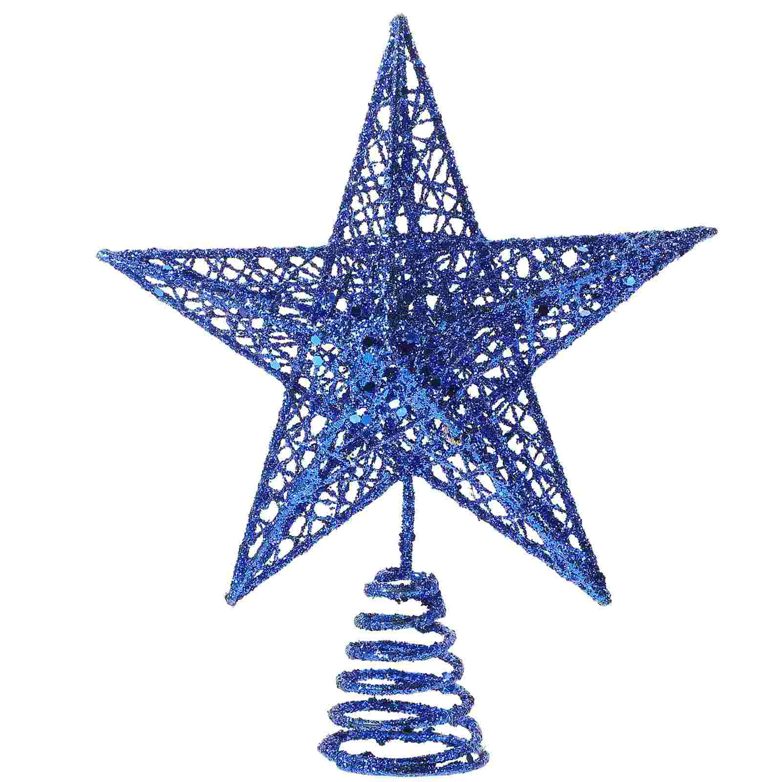 

Decoraciones Para Baños Christmas Tree Top Star Treetop Ornament Halloween Topper Vintage Metal Xmas
