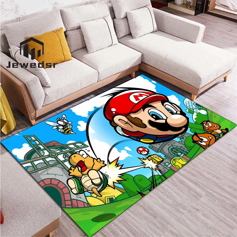 Игровой ковер в стиле Марио Домашний напольный входная дверь для кухни коврики