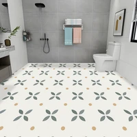 thickened waterproof floor stickers for bathroom vinyl self adhesive oilproof removable decor wallpaper tile sticker for kitchen