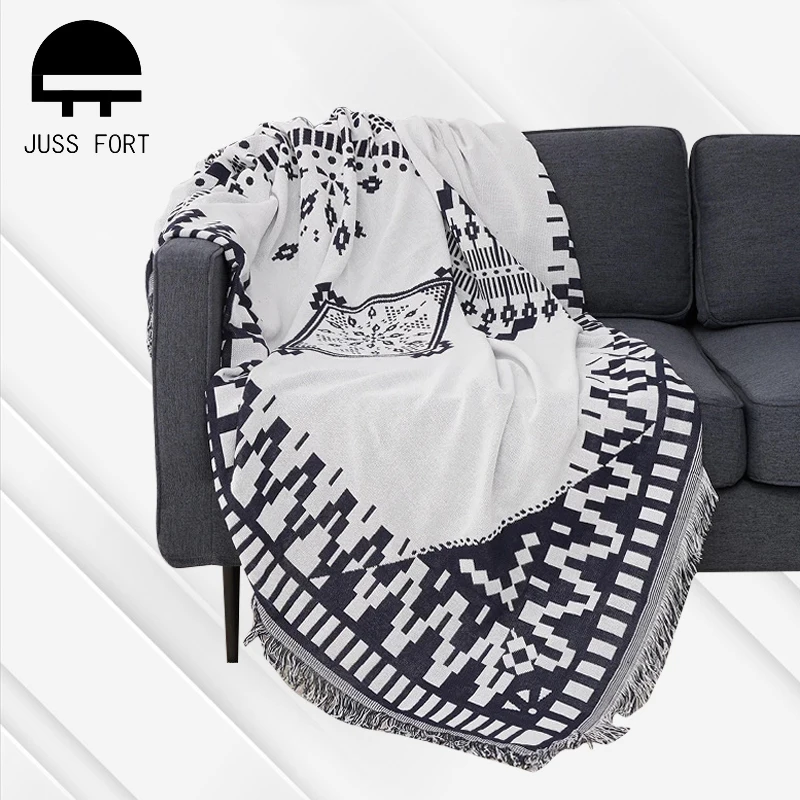 

Nordic Geometric Sofa Throw Blanket Four Seasons Universal Dust-proof Couch Cover Cloth Blankets Bohemian Tapestry Sofa Towel