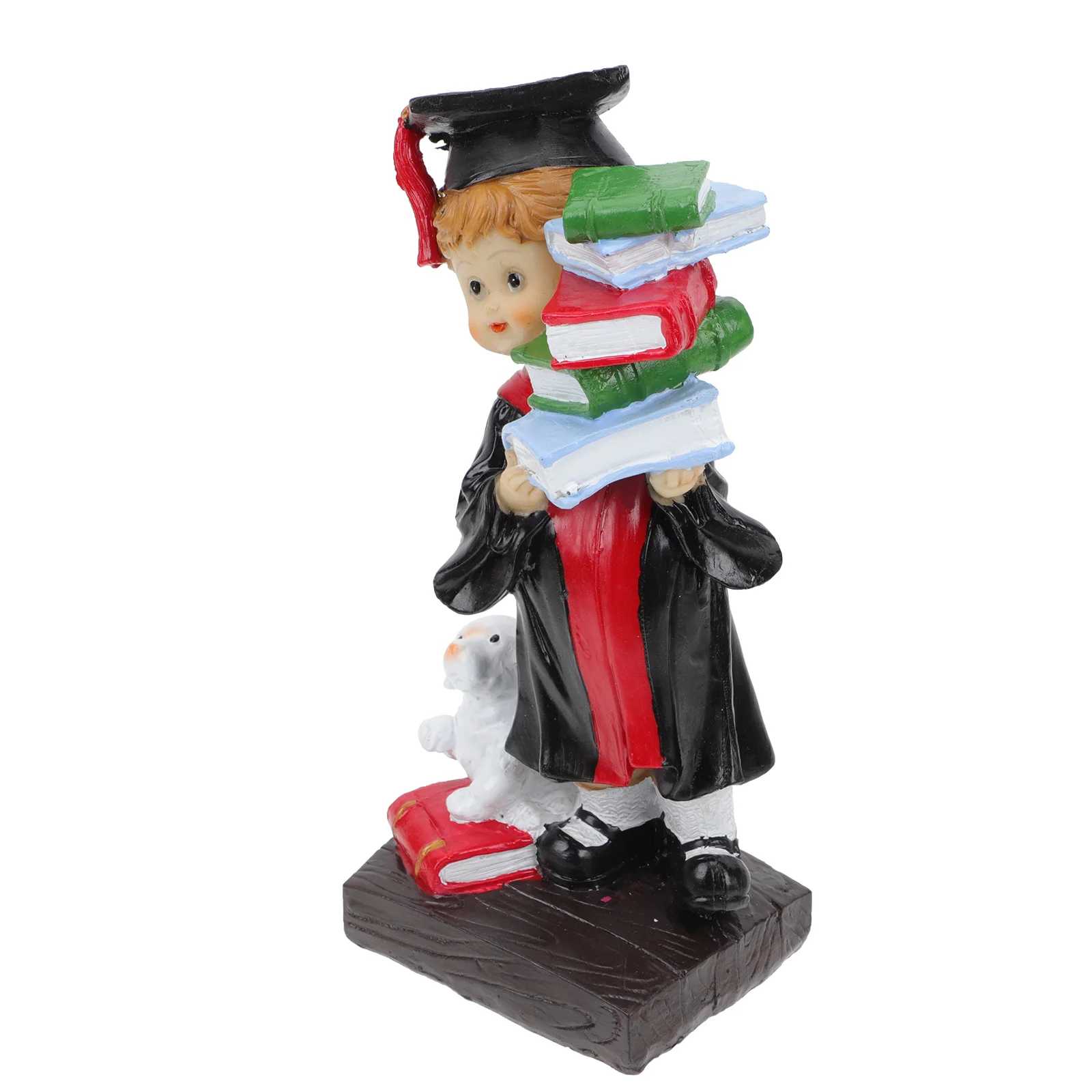

Figurine Resin Decor Graduate Graduation Ornament Ornaments Craft Student Table Grad Desktop Male Statue Boy Cartoon Porcelain