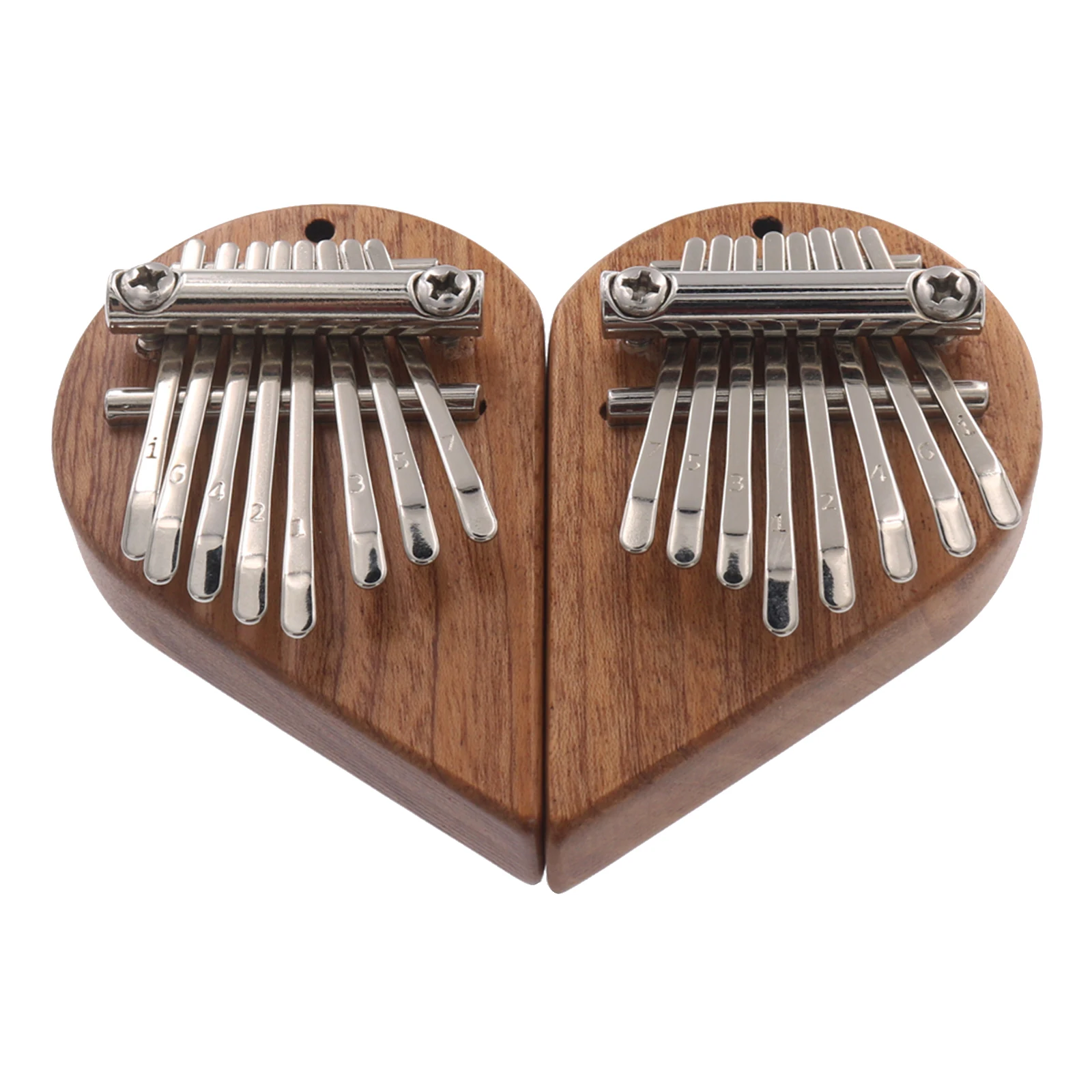 

2pcs/set 8 Key Mini Kalimba Finger Thumb Piano Marimba Musical Instrument Gifts Kalimba Thumb Piano Wood 8 keys pcs Love Shape