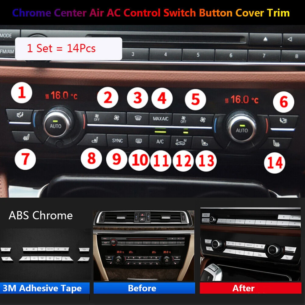 

14 шт., кнопки управления переменного тока для BMW 5 6 7 F10 F07 F01 F02 F06