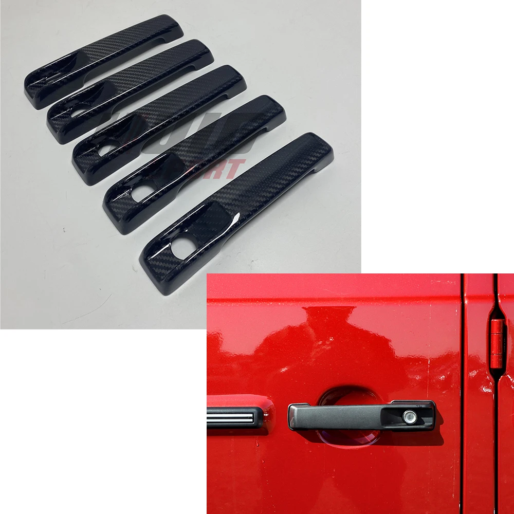 

Аксессуары для Mercedes-Benz G Class W463 W464 G55 G63 G500 G550, Высококачественная крышка дверной ручки из углеродного волокна, отделка