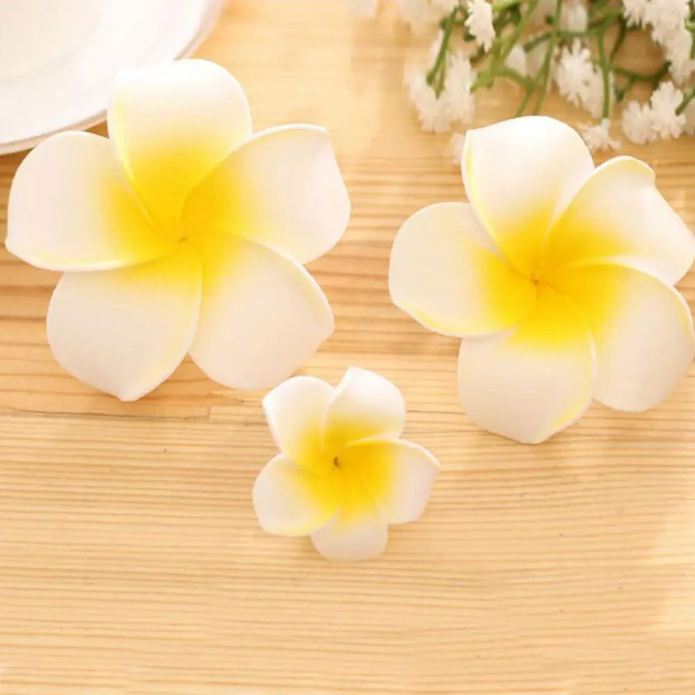 Новый аксессуар для волос из пены с цветком плюмерии девочек/женщин заколки