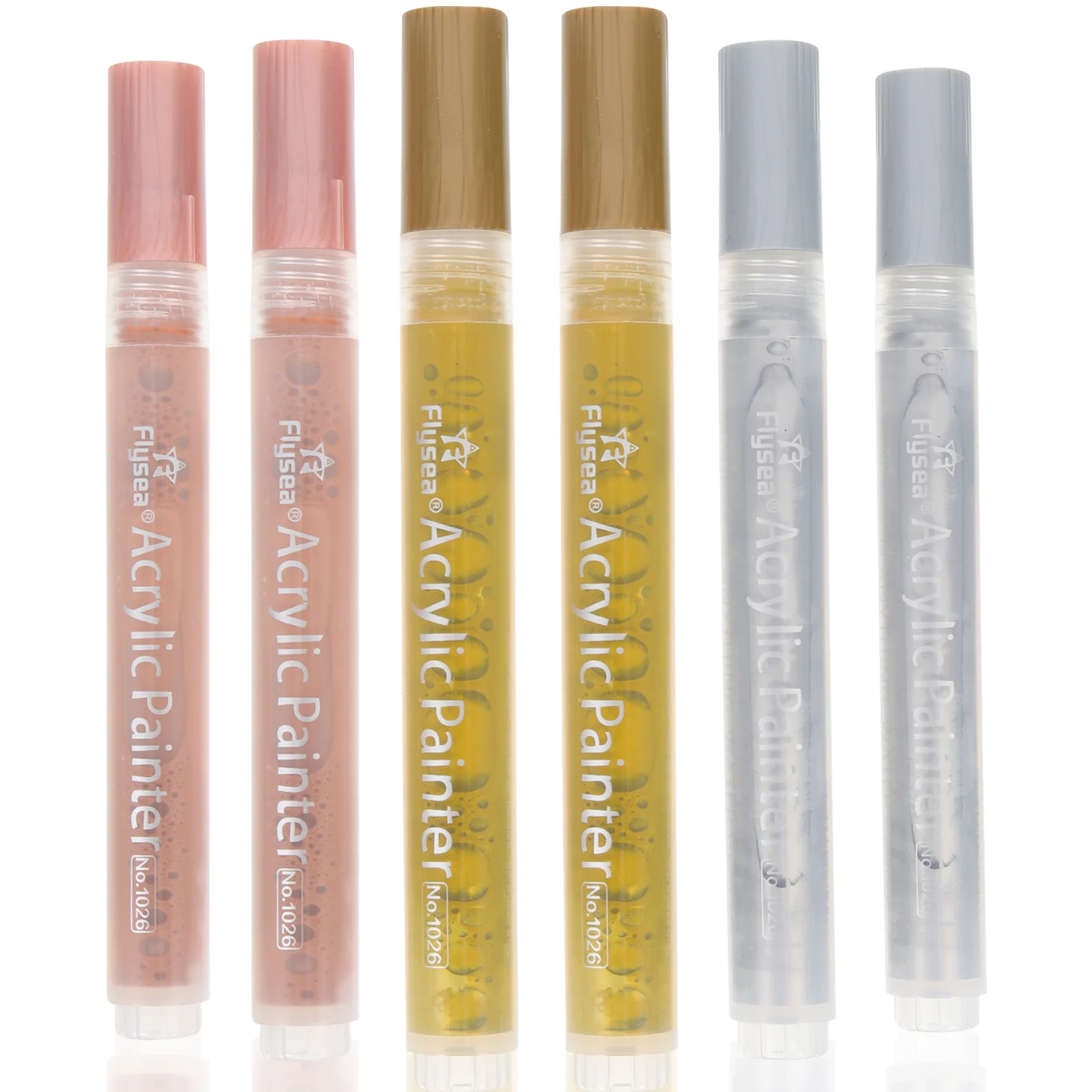 

6pcs Markers For Kids Painting Acrylic Paint Metallic Markers Colorful Markers for House Mark Adult