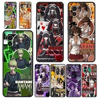 danganronpa anime phone case for xiaomi poco x3 nfc m3 f3 m4 mi 12 11 ultra note 10 lite 11x 11t 10t pro 5g 9t 11i black cover