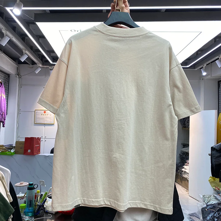 

Vintage White Represent THOROUGHBRED T-shirt Men Women Hound Print Represent Tee Washed Oversize