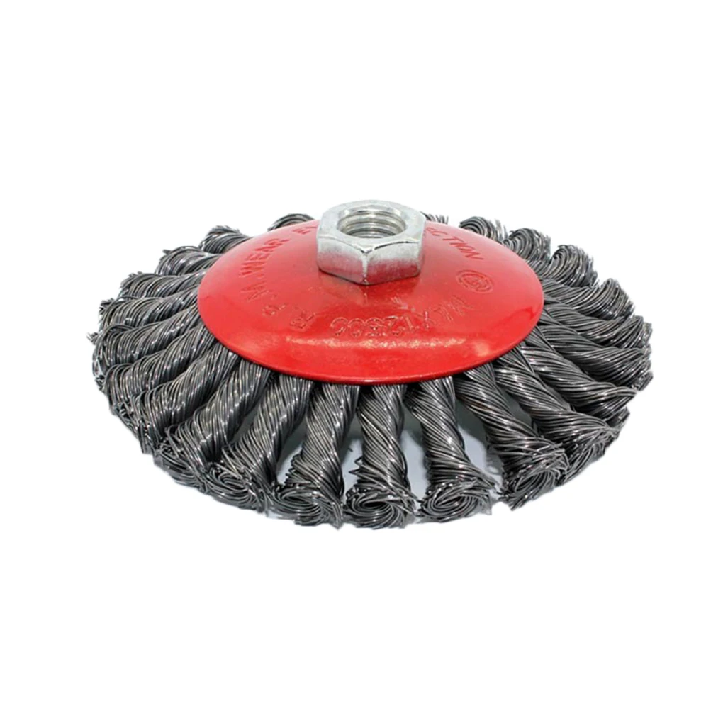 

100mm M14 Twist knot steel wire wheel brush Rust removal wire wheel Cup Brush Disc For Angle Grinder