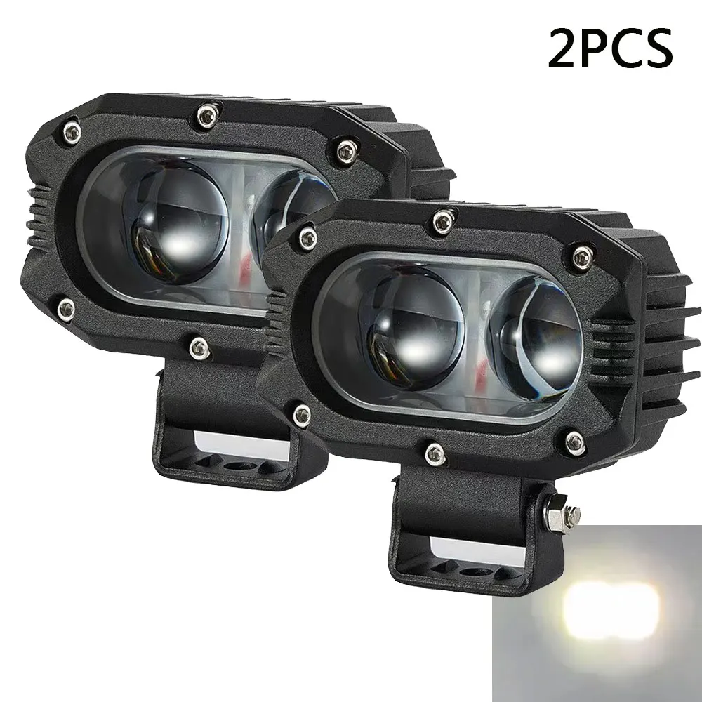 

4-дюймовая светодиодная фара Mile дальнего действия Противотуманная фара для вождения Рабочий свет Белый Супер яркий маяк для трактора Off Road 4X4 SUV UTV