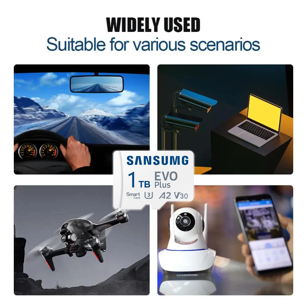 Оригинальная 1TB Micro TF-карта 2TB Mini TF Flash-карта SD-карта SD-адаптер для камеры Nintendo Switch UAV