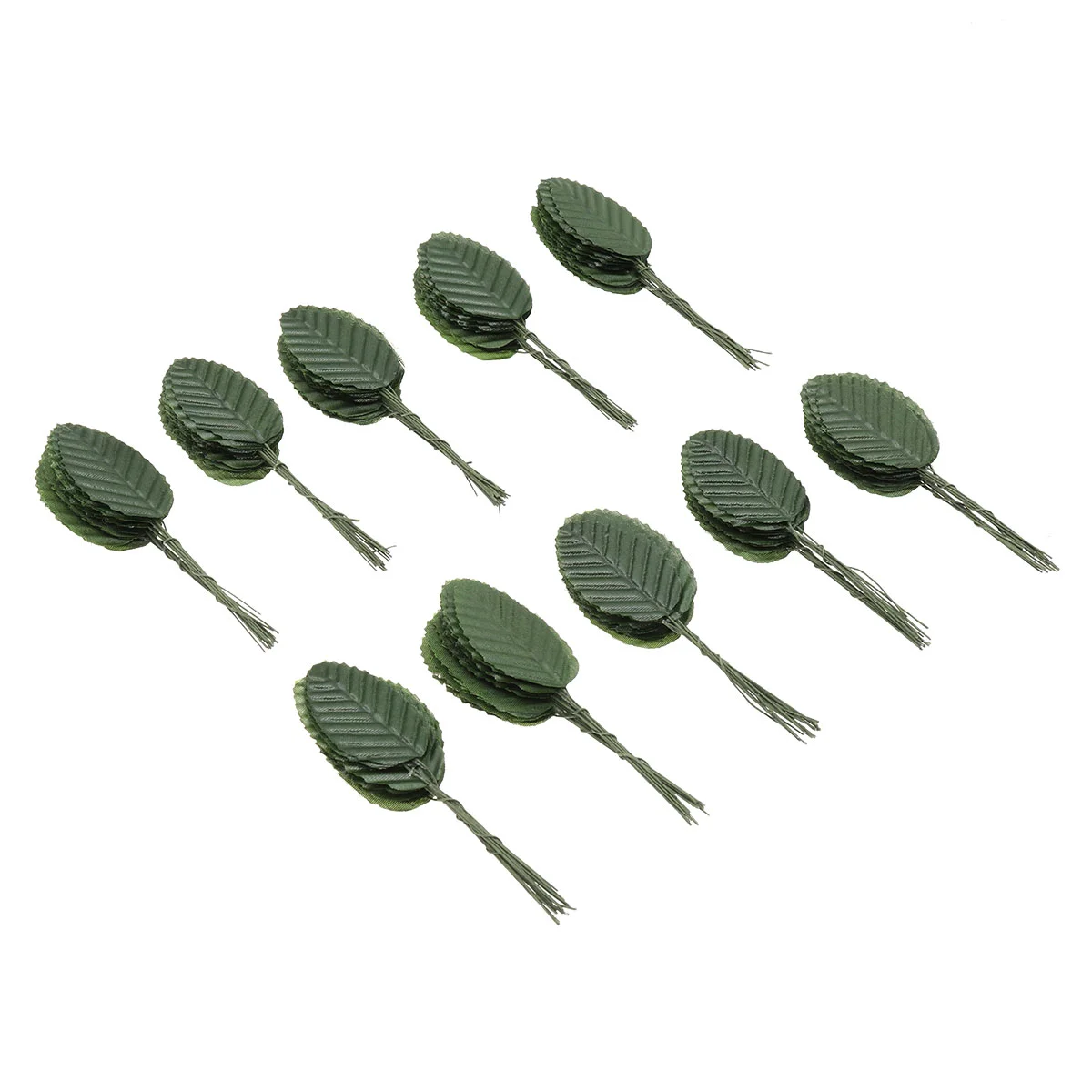 

200 Pcs Bouquet Artificial Rose Plastic Single Leaves Flower Arrangement Accessories