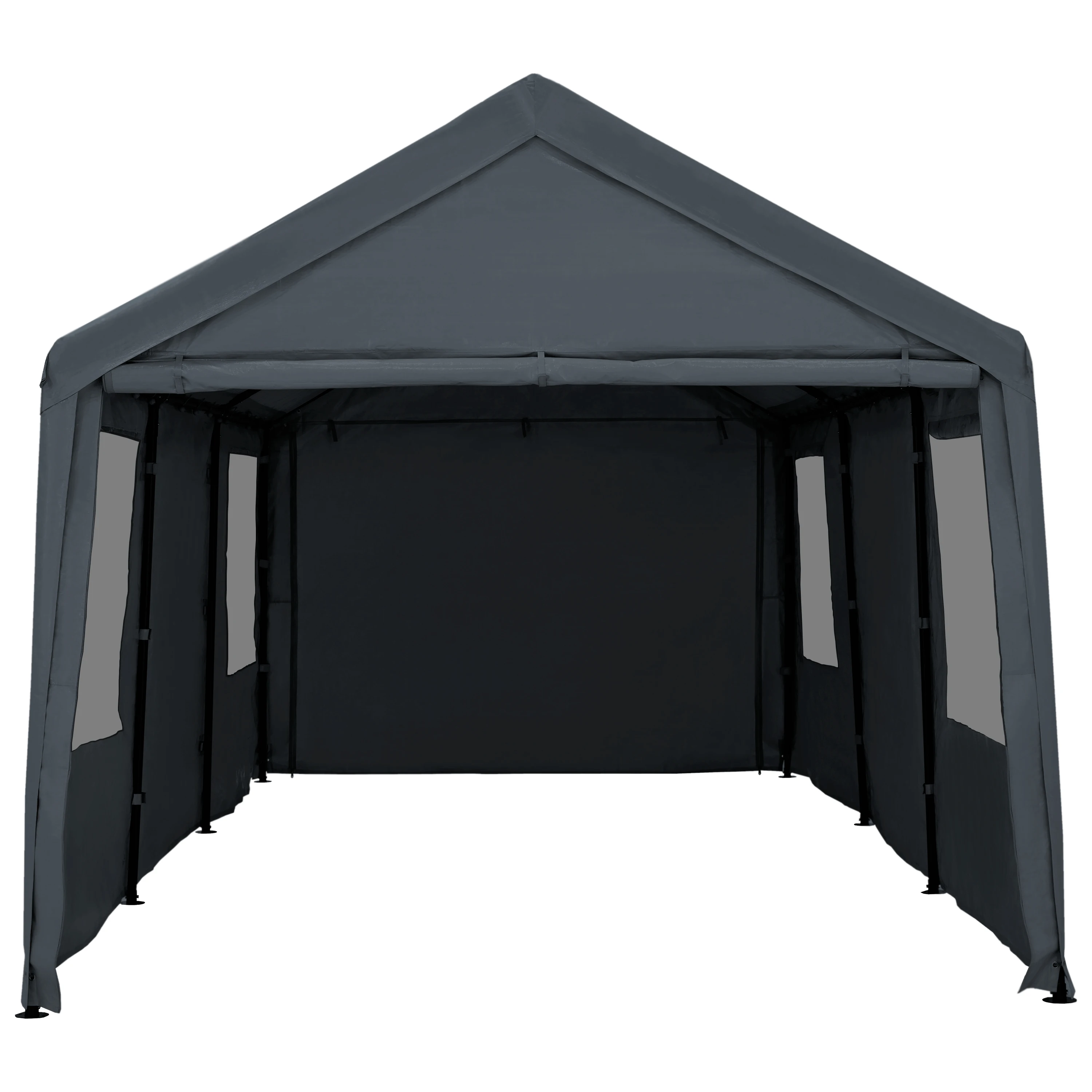 10x20ft Heavy Duty With Removable Sidewalls & Doors Portable