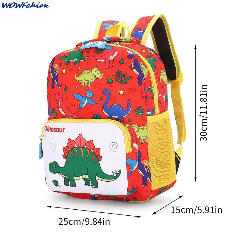 Children's Kindergarten Cartoon Colorful Dinosaur Backpack Kids Preschool Toddler Boys Girls Baby Casual School Book Bags 