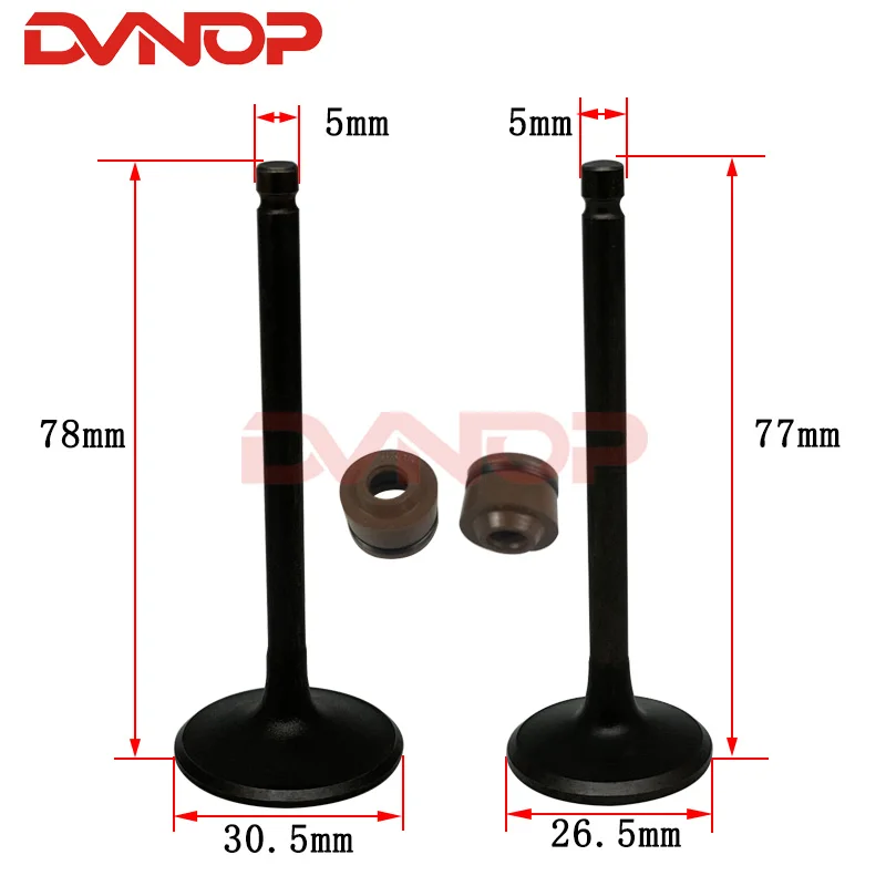 Впускной Выпускной клапан мотоцикла, выпускной стержень клапана для GY6 230 JL250 ATV250 dafra cityclass 200