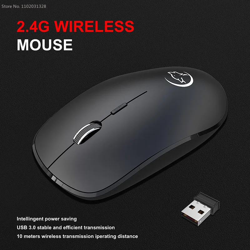 

Home Office Gadgets Wireless Mouse Rechargeable Noiseless Optical Mini Mouse Usb Business Ergonomics Trackball Mice for Laptop B