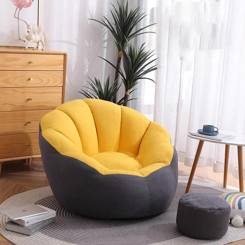 

Modern Bean Bag Sofa Camping Office Lounge Minimalist Pattern Single Sofa Floor Reading Kanapa Dmuchana Garden Furniture Sets