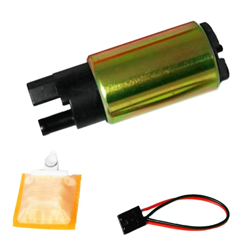 

3X 120L/H High Performance Car Electric Gasoline Fuel Pump & Strainer Install Kit For TOYOTA / Ford / Nissan / Honda