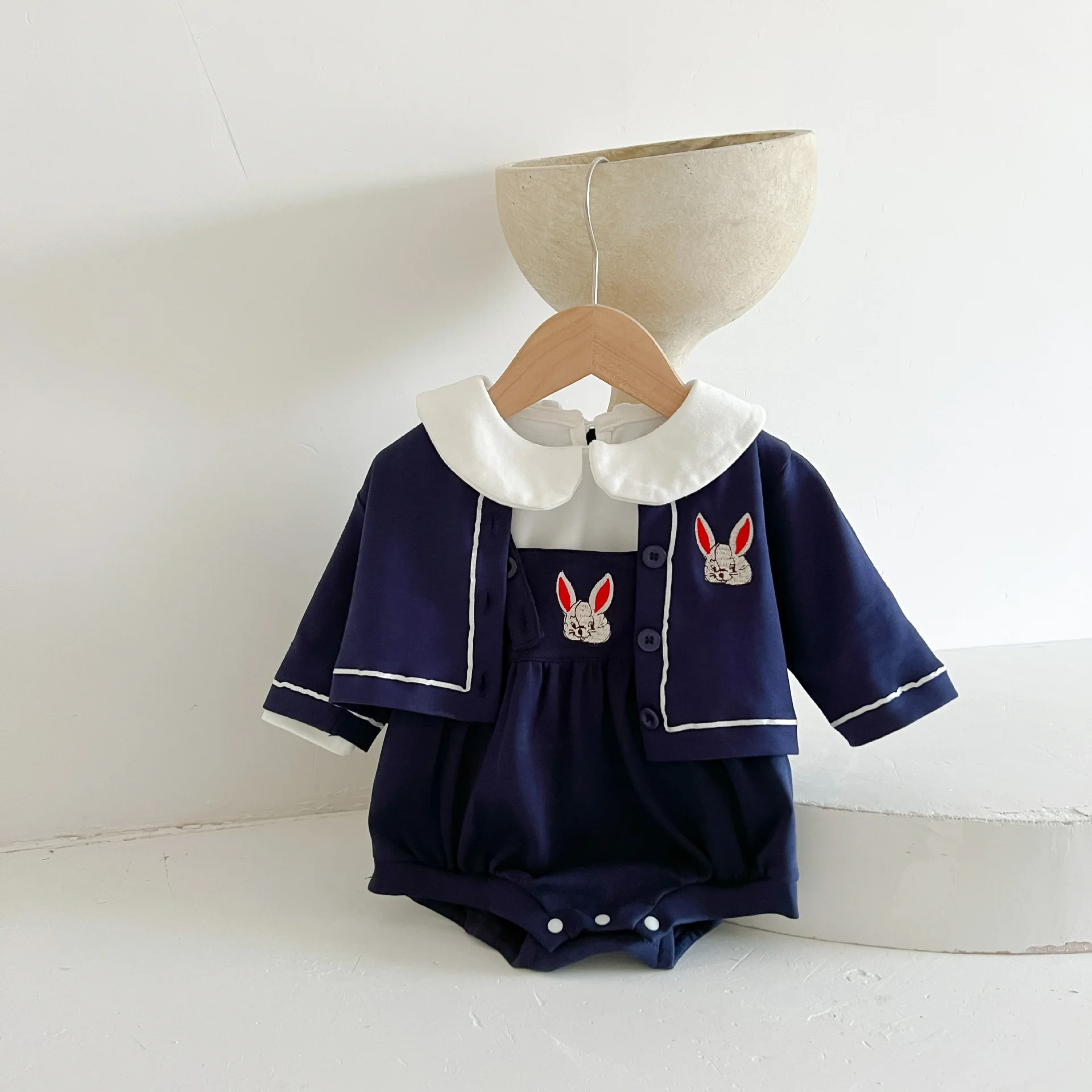 

INS Baby Autumn Clothing Rabbit Bodysuit Overalls Clothes for Babies Baby Girl Cute Jacket Suit Suspender Romper Coat