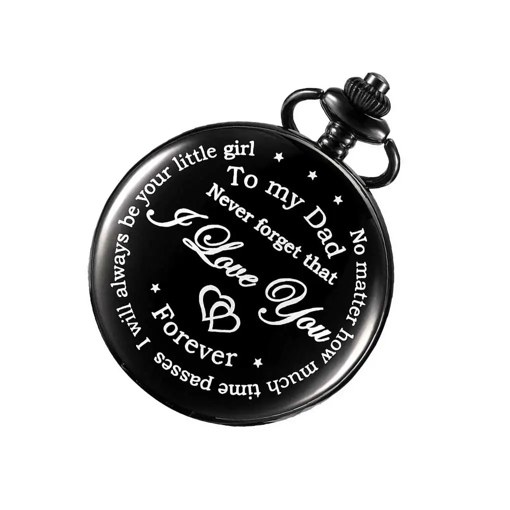 

Father’s Day Pocket Watch Antique Style Small Meaningful Exquisite Metal Men Watches Fashion Jewelry Accessory