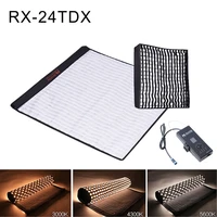 falconeyes led studio video lighting panel 150w fill in light portable flexible square rollable cloth lamp rx 24tdx with softbox
