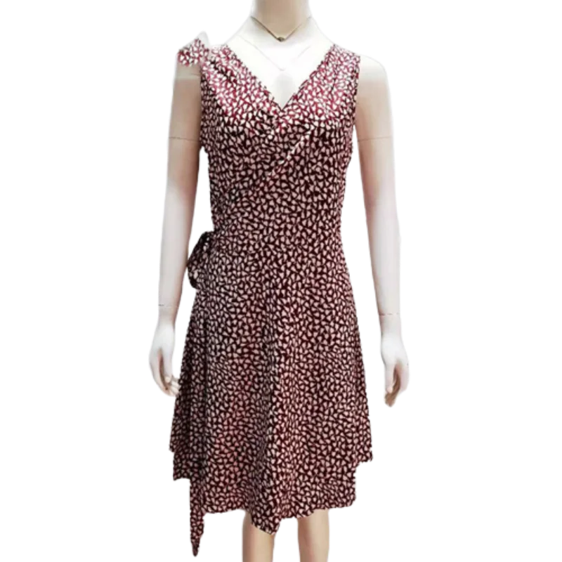 

2023 New Women Geometric Pattern Dress Vest Pullover V-neck Dress Casual Street Style Dress Vintage Dress Women Summer