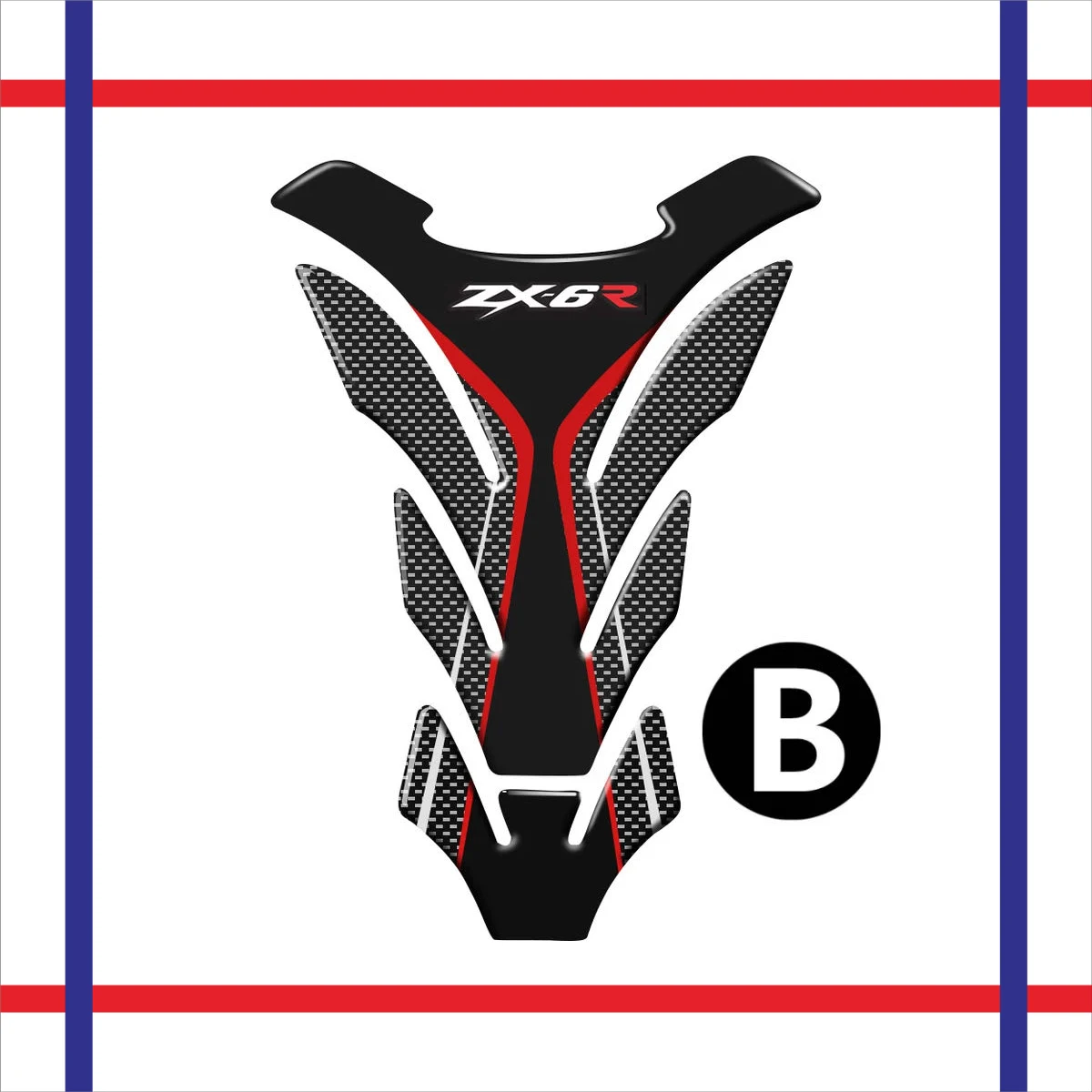 3D мотоциклетный бак защитная наклейка чехол для KAWASAKI ZX6R ZX-6R ZX6 R ZX636