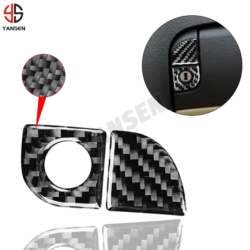 

For Lexus GS Real Carbon Fiber Storage Compartment Switch Panel Decoration Interior Modification Stickers Auto Accessories
