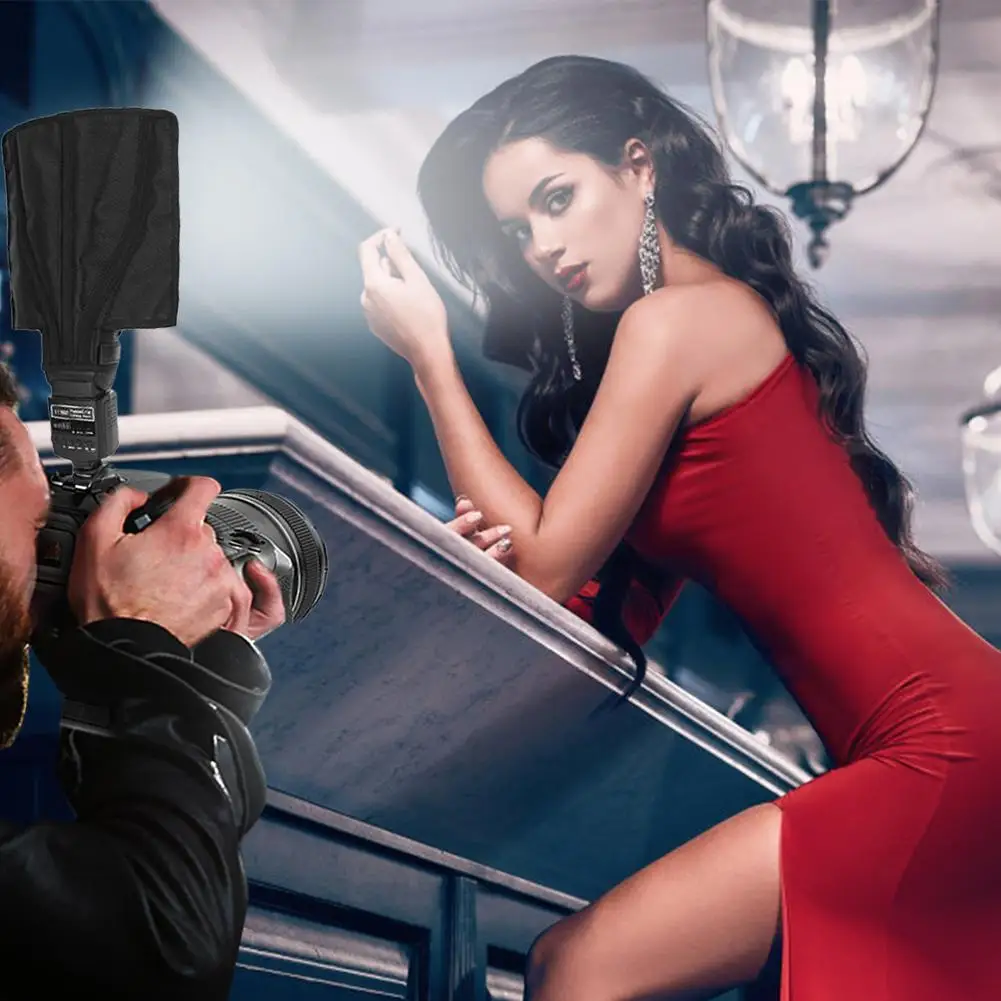 

Universal Foldable Flash Reflector Flash Softbox Diffuser Speedlite Photography Reflector For Cameras Difusor Flash